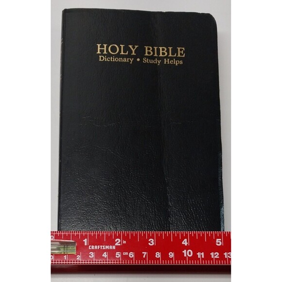 Vintage Holy Bible World Publishing Dictionary KJV 1989 Red Letter Study Helps - Picture 13 of 16